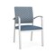 Lesro Newport Guest Chair Metal Frame, Silver, RS Rain Song Back, MD Titan Seat NP1101 - alternate 1